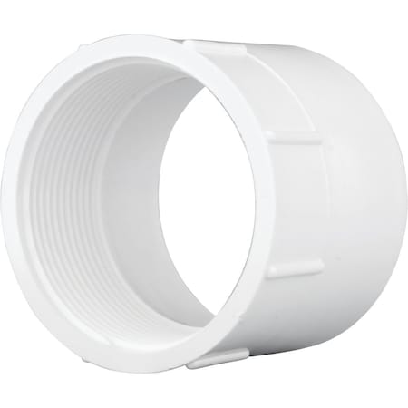 Charlotte Pipe And Foundry 3 In. Hub x 3 In. FPT Schedule 40 DWV PVC Adapter PVC 00101  1200HA